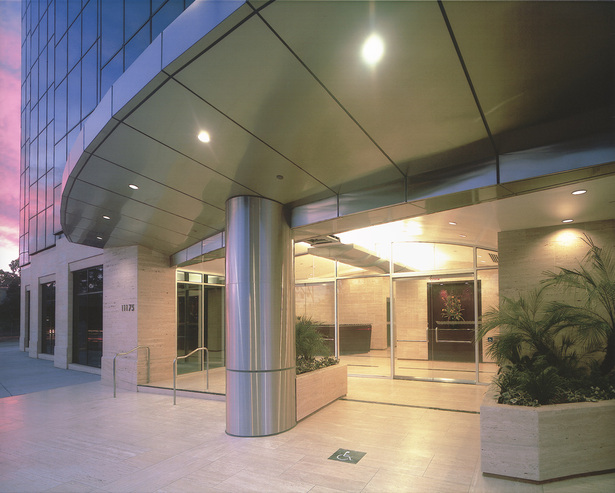View of the entry from the east