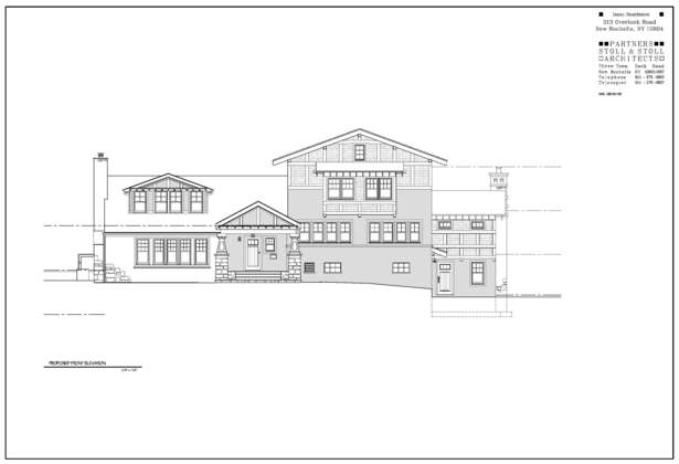 Isaac Residence Front Elevation