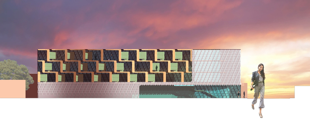 West elevation.