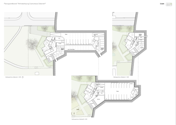Lower ground floor and basement plans