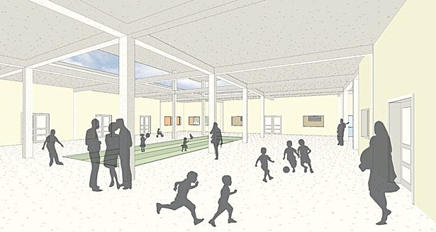 Interior of Community Hall
