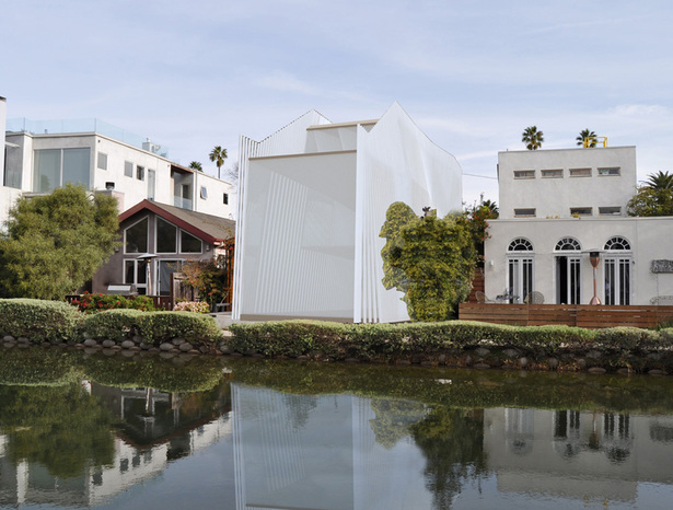 View of house from across Eastern canal