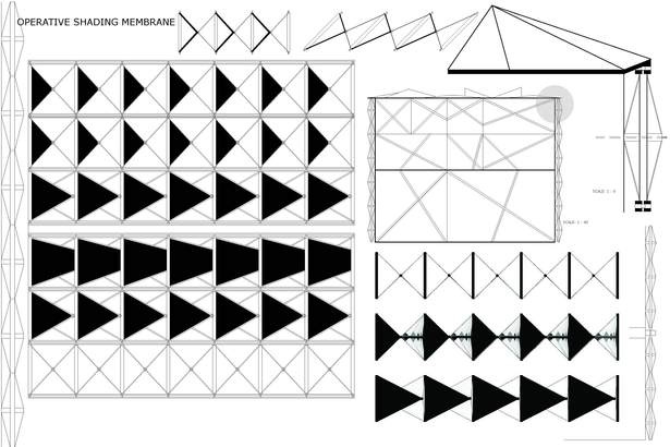 Operative membrane- dynamic facade