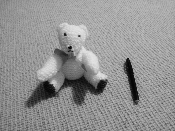 TINY Knitted Bear