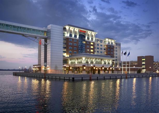 inlet side view at dusk