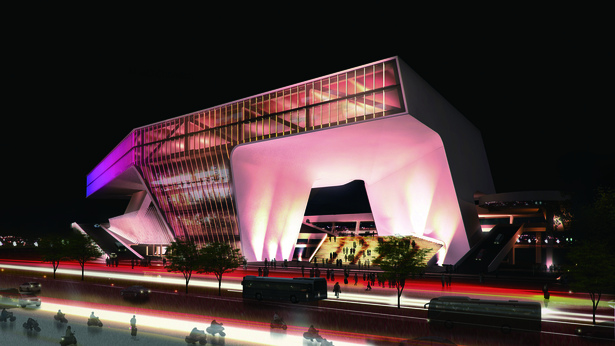 (JET+CXT+Archasia) Kaoshiung Port Services Centre Night View