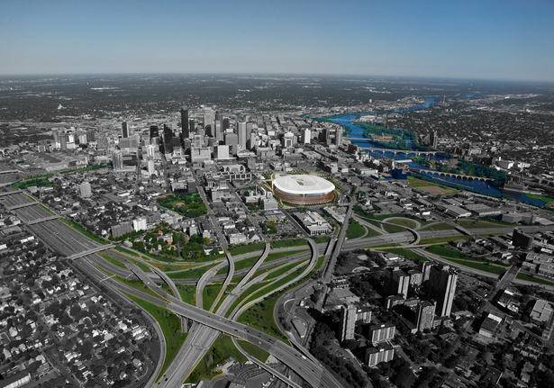 Aerial of Vikings Proposal