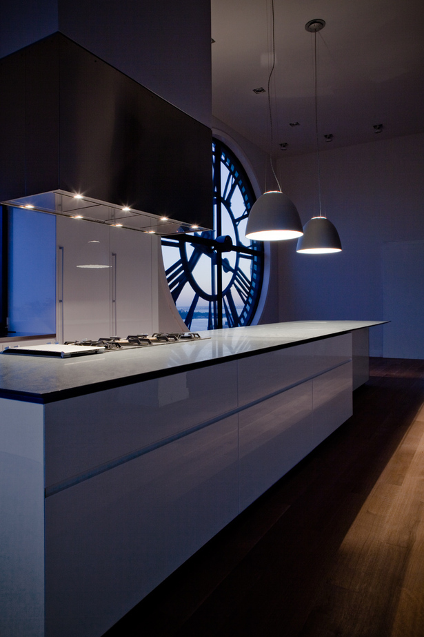 GLAM Kitchen - countertop in grey 45-degree edged Pietra Cardosa Italian stone