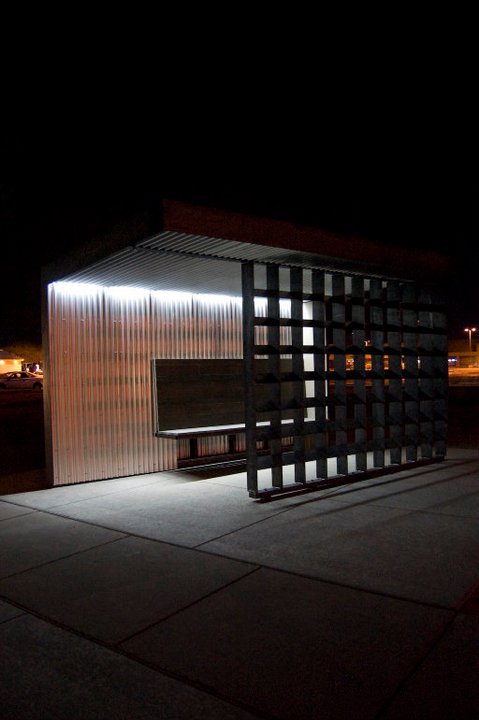 North Facing Bus Shelter Location: Campbell Rd & Irvington Rd, Tucson, AZ