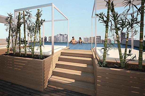 Rooftop infinity pool