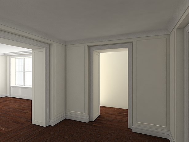 Gallery space as you approach from the entry
