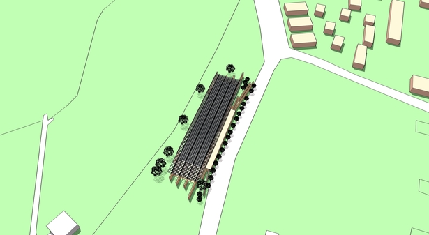 Renzo Piano - Beyeler foundation (Autocad and SketchUp)