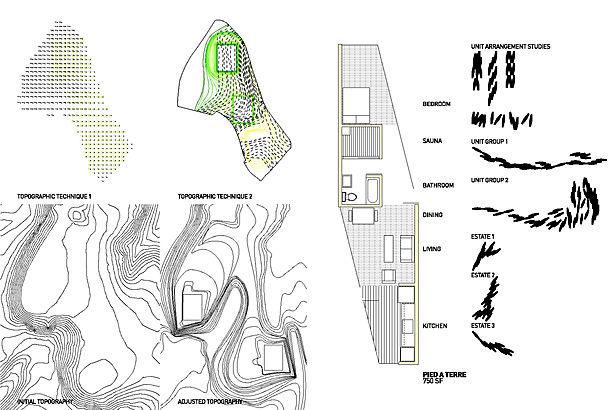 Topography + Unit Plans - final topo adjustment + basic unit type