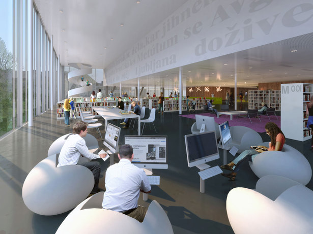 Interior view Library