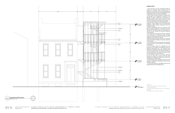 southwest elevation