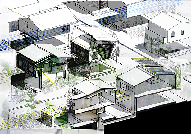 free the ground plane, hovering interiors
