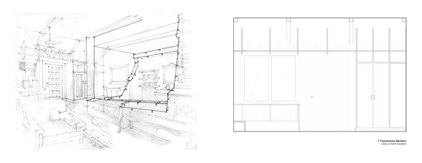 Leavenworth House Remodel Library Elevations