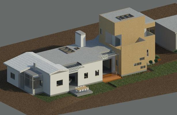 Rendering of exterior finishes