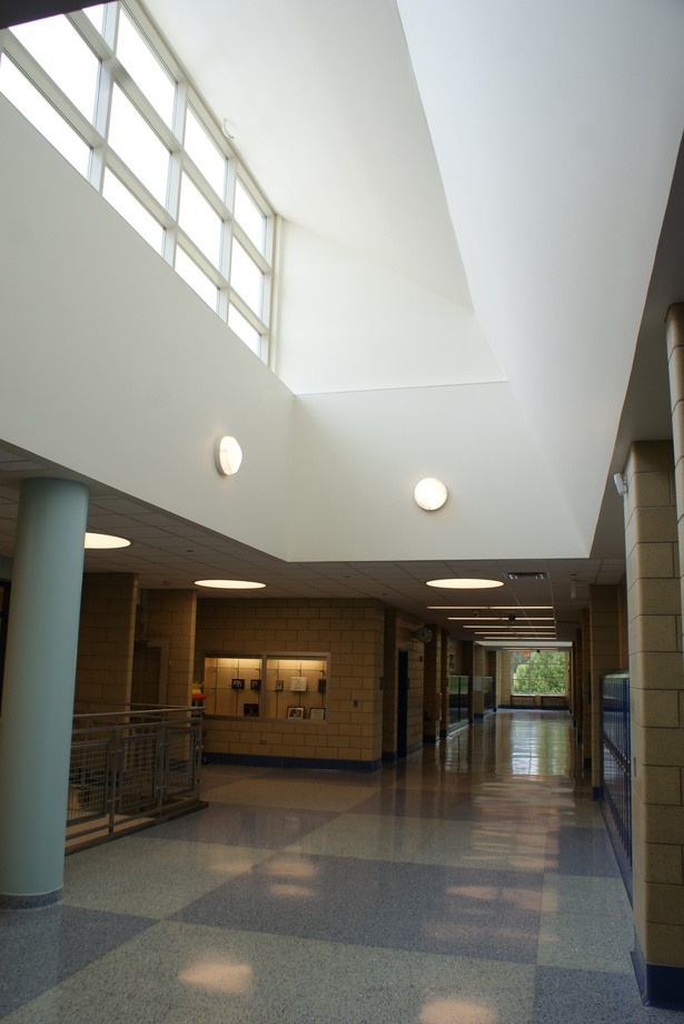 Interior View of Hallway Roof Monitors