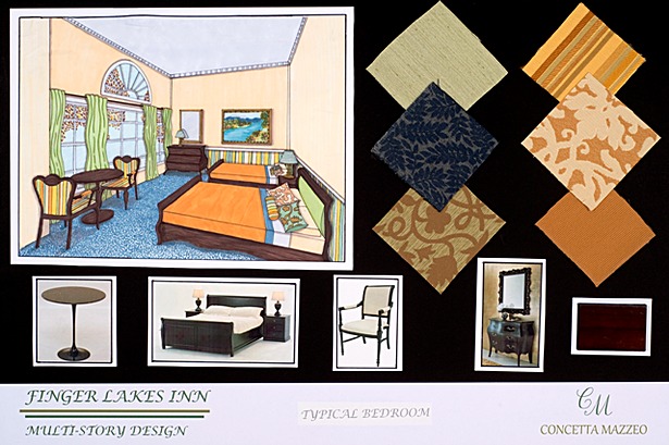 Typical Guest Room Perspective Rendering