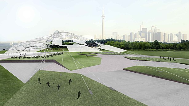 Rendered view of structure