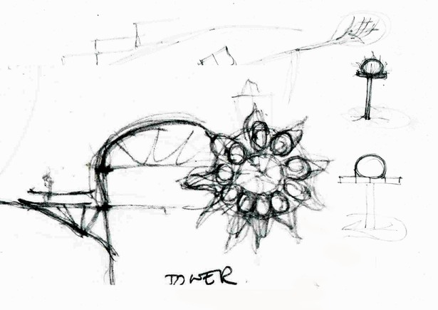 THE TOWER PLAN AND SECTION CONCEPT