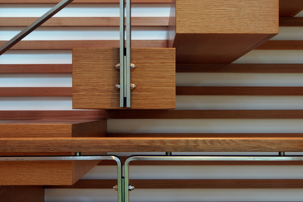 Four Gables Detail Stair. Photo: T.G. Olcott.