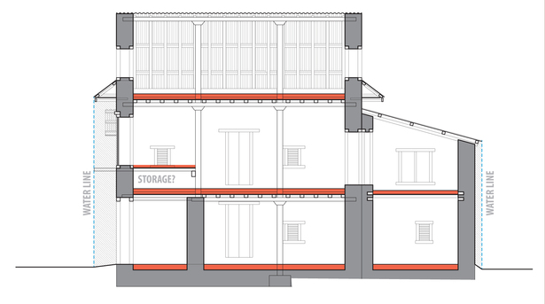 section of a rural Nepali house (Rhino 3D, Adobe Illustrator)