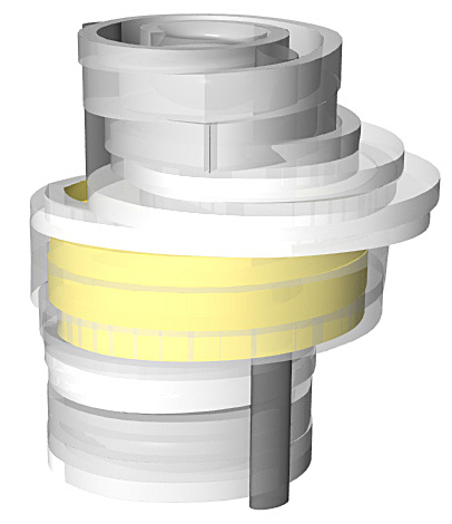 Diagrammatic Render to showcase Gallery Space