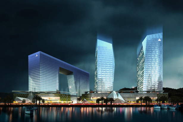 China Charcoal Resort Hotel and Corporate Headquarters masterplan, Zhuhai, China