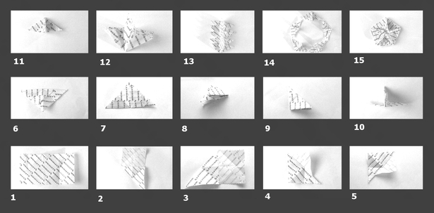 Origami deployment sequence 