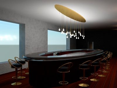the bar