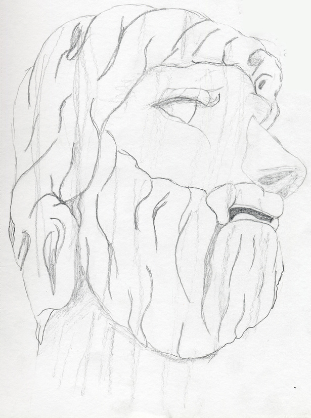 Drawing of Statue from Campidoglio by Michelangelo