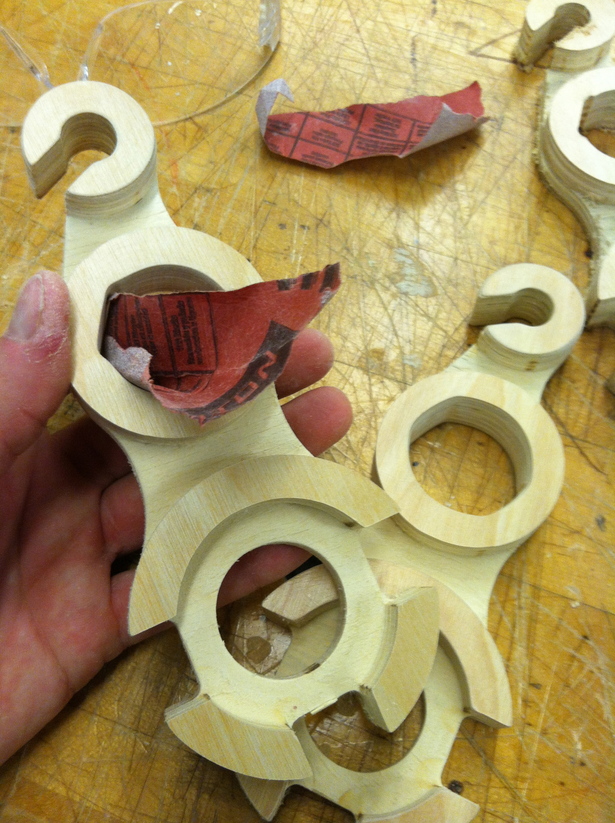 sanding and finishing 