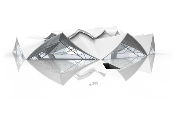 Stadium design with a performance wall systems, Rhino