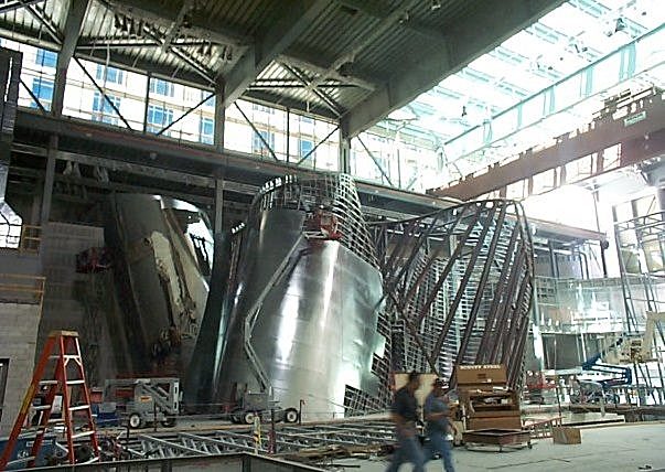 installation photo, display wall structure