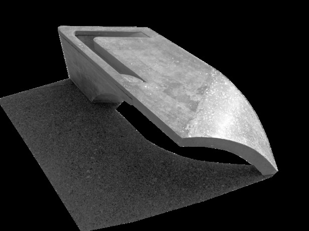 Noguchi Bench_Final bench_polished concrete