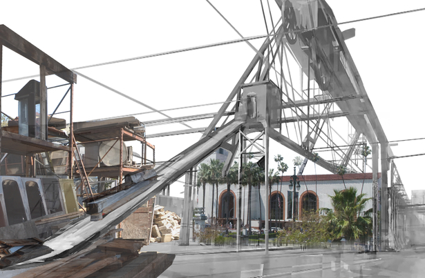 Degree Project Vignette by Billy Chiriboga Material Processing Facility - Exterior Site : Downtown Los Angeles, California