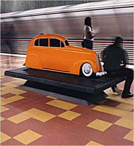 Low-rider/art benches