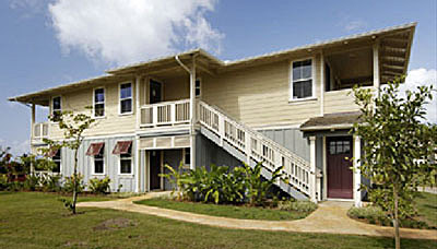 Built residential units
