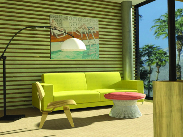 Guest Room (3Dmax rendering)