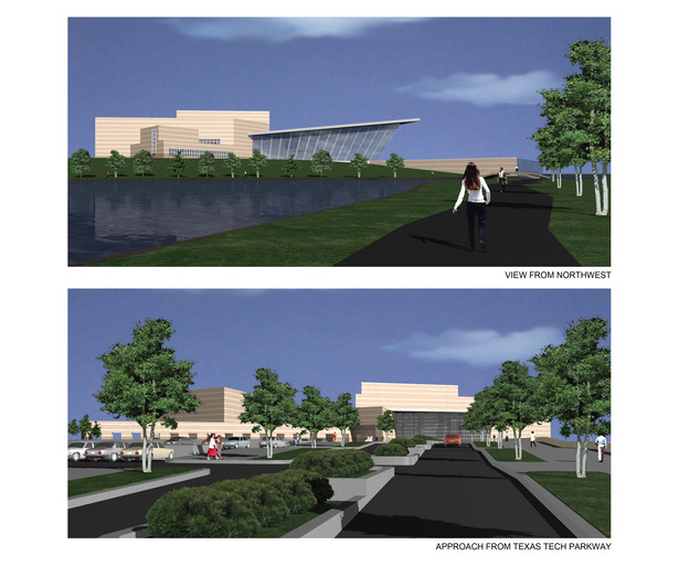 Exterior views of the library