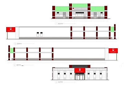 Elevations, developed with VectorWorks