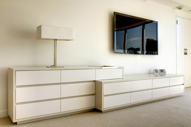 Park Deux Master Bedroom / Custom 2-Tier Dresser. Photo: T.G. Olcott
