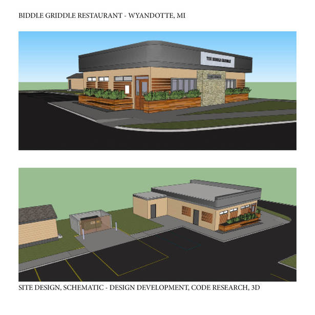 Conversion of Office Building into a restaurant. This project is under development.