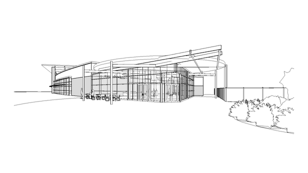 Perspective Image of Model - Main Entrance