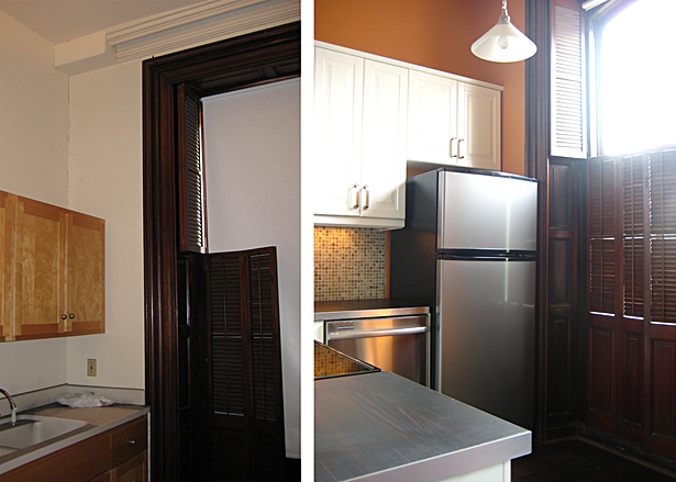 former storage window, new kitchen