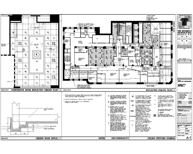 Reflected ceiling plan
