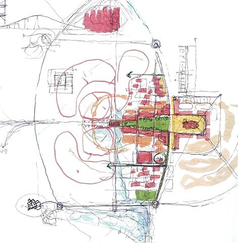 Conceptual sketch based on discussion with university founder.