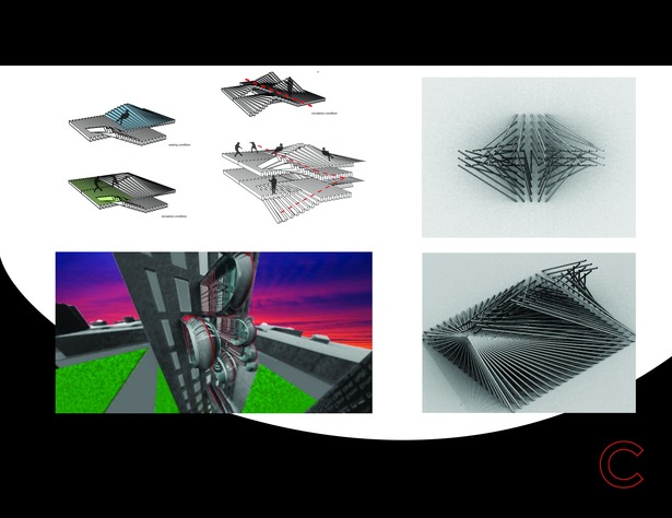 EcoPOD renderings accompanied by programmatic and Grasshopper component exploration